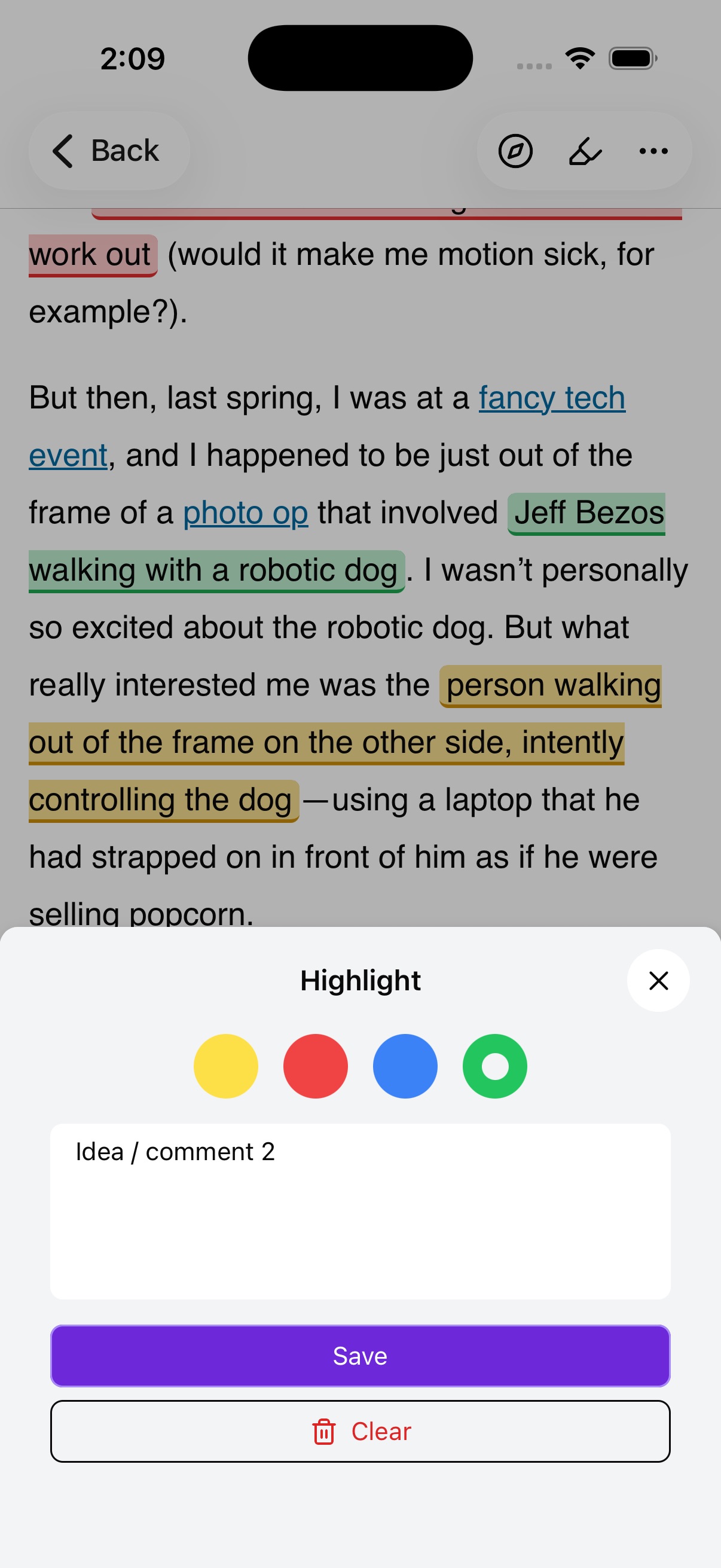 Highlight and annotate
