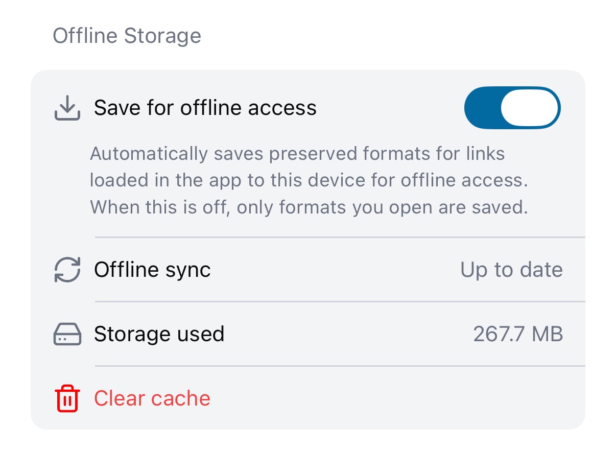 True offline mode