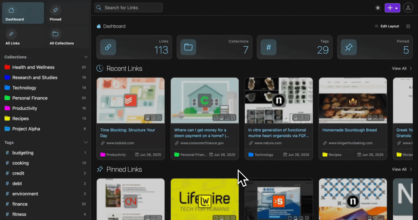 Customizable Dashboard GIF