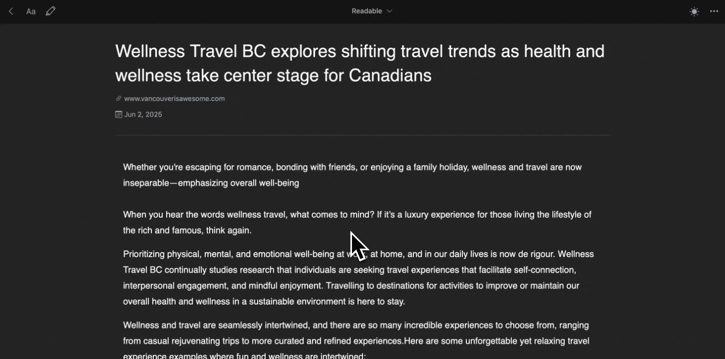 Customizable Readable View GIF